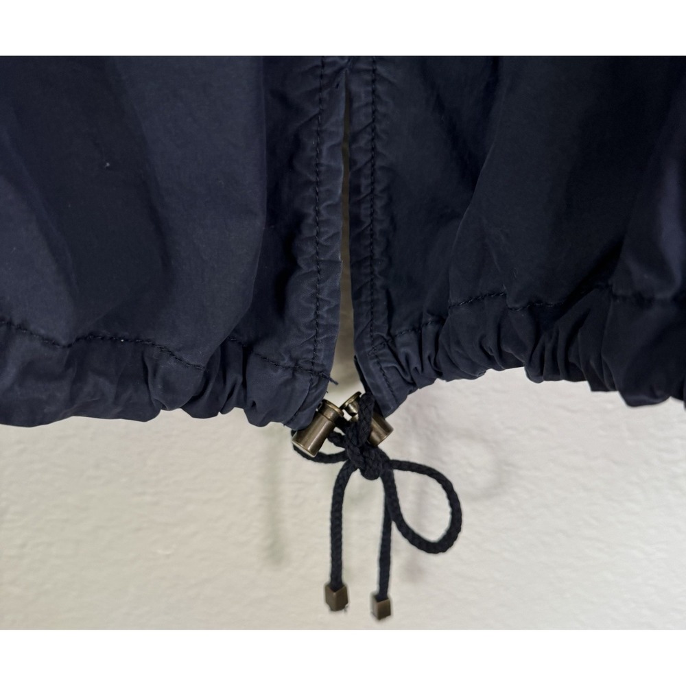 Levis Utility Jacket Woman Large Navy Hooded Zip Button Hiking Removable Hood - Picture 9 of 16